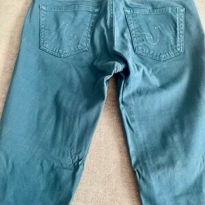 AG Cigarette Leg Stilt size 26. Unusual blue/tealish color. Great condition.